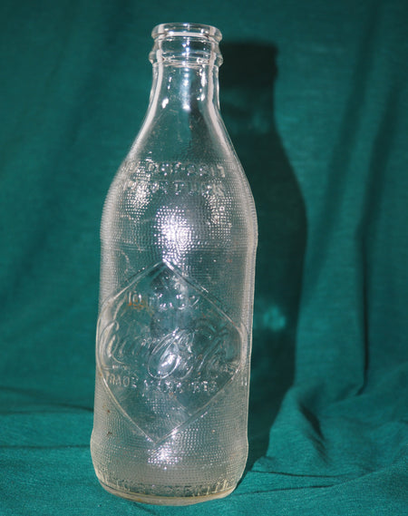 Vintage Coca-Cola Clear Straight Sided Bottle