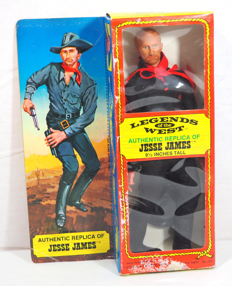 Vintage 1973 Excel Toy Legends of the West Jesse James 9.5" Poseable Figure