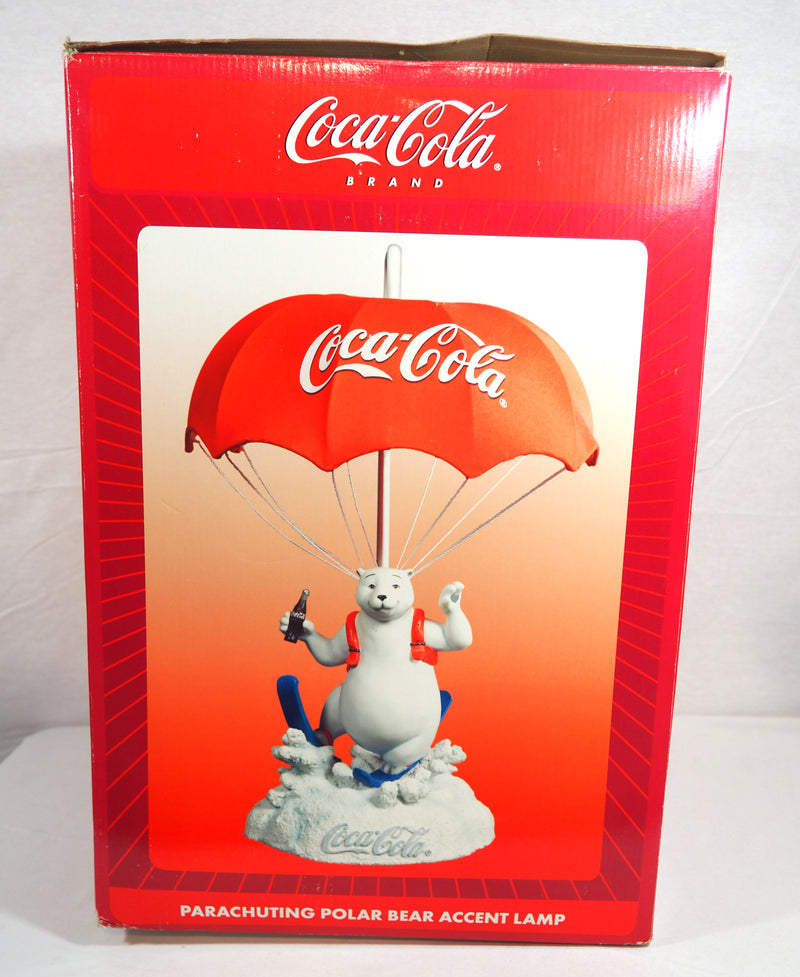 Coca-Cola Parachuting Polar Bear accent lamp