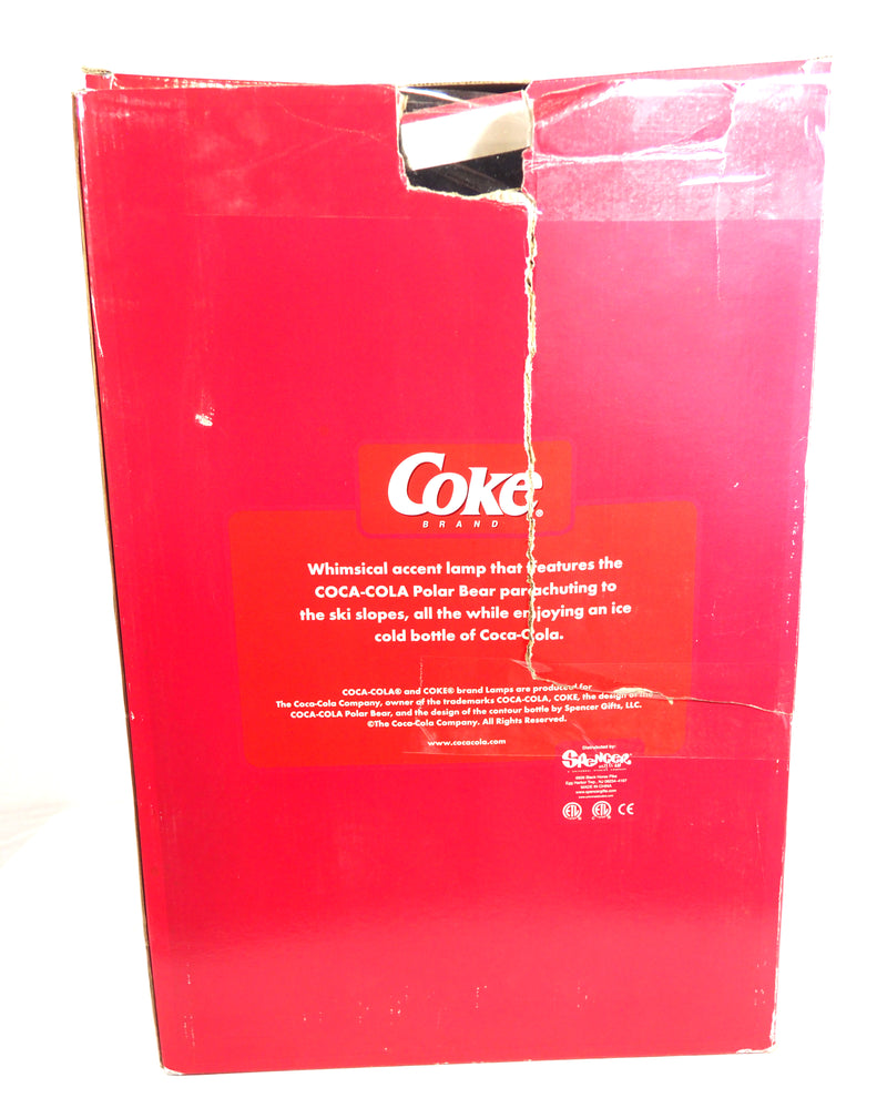 Coca-Cola Parachuting Polar Bear accent lamp