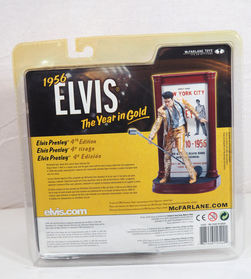 Elvis Presley 2005 McFarlane Toys 1956 Year in Gold Action Figure 4th