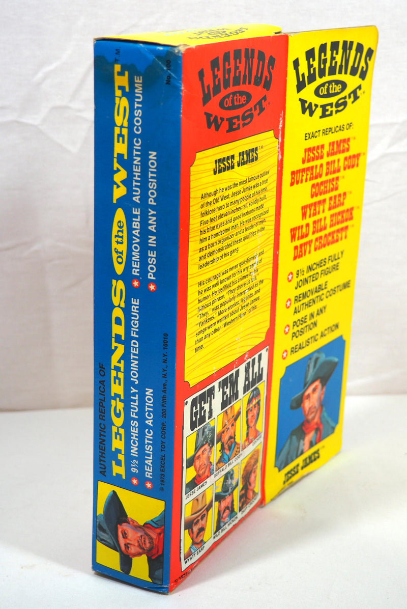Vintage 1973 Excel Toy Legends of the West Jesse James 9.5" Poseable Figure