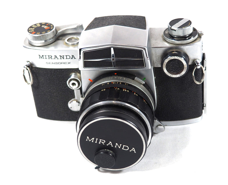 Miranda Sensorex 35mm Film Camera w three Lens: 28mm, 50mm, 135mm