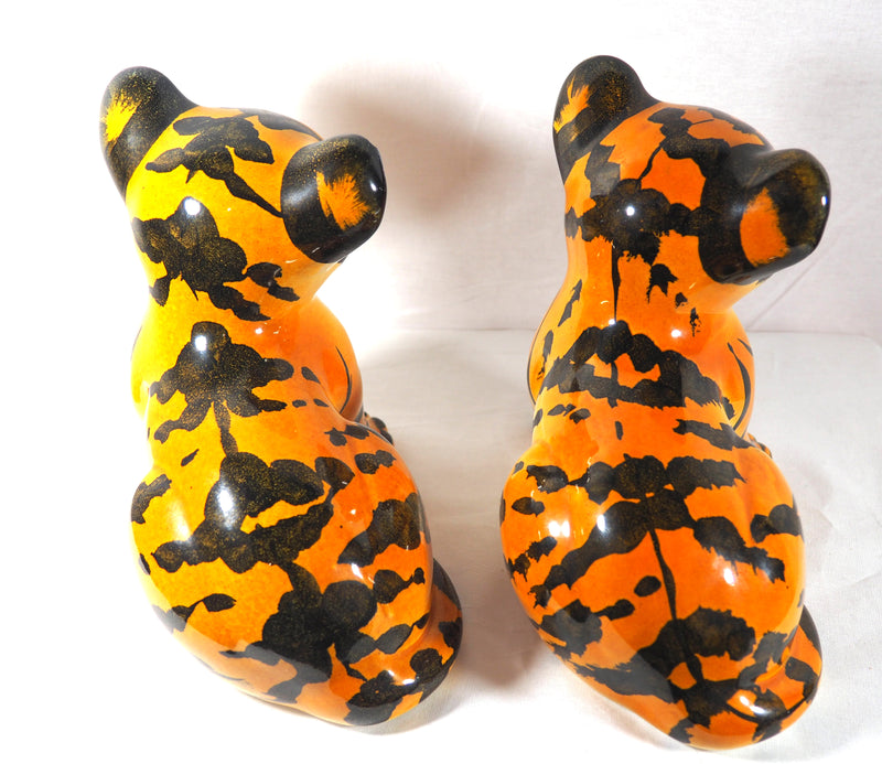 Handmade in Italy Baby Ceramic Tigers X/766/T 8" Tall