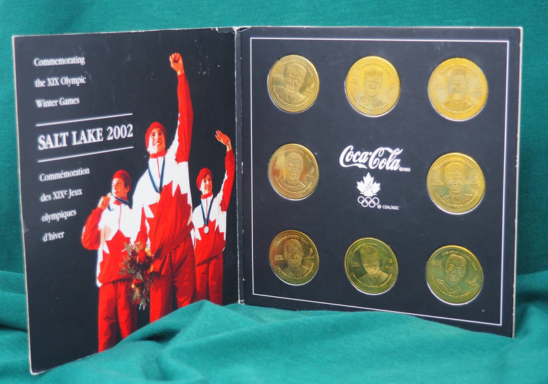 commemorative coins Salt Lake 2002 Winter Games Coca-cola NHL Player Coins