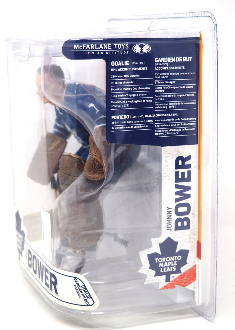 Johnny Bower Blue jersey Toronto Maple Leafs NHL Legends 6 by McFarlane 2007