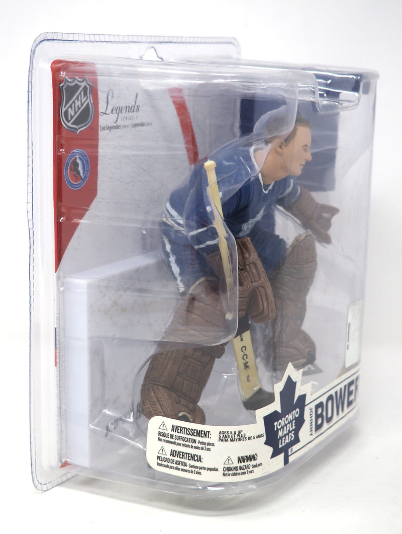 Johnny Bower Blue jersey Toronto Maple Leafs NHL Legends 6 by McFarlane 2007