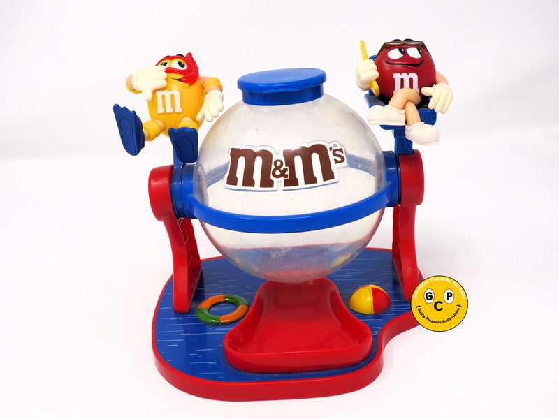 Yellow and Red M&M Candy Dispenser