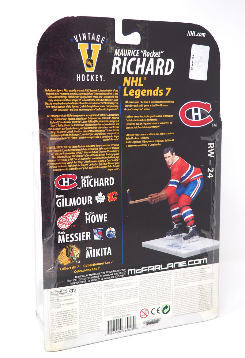 NHL Maurice Richard McFarlane Hockey Legends Montreal Canadiens HOF Cup Champ