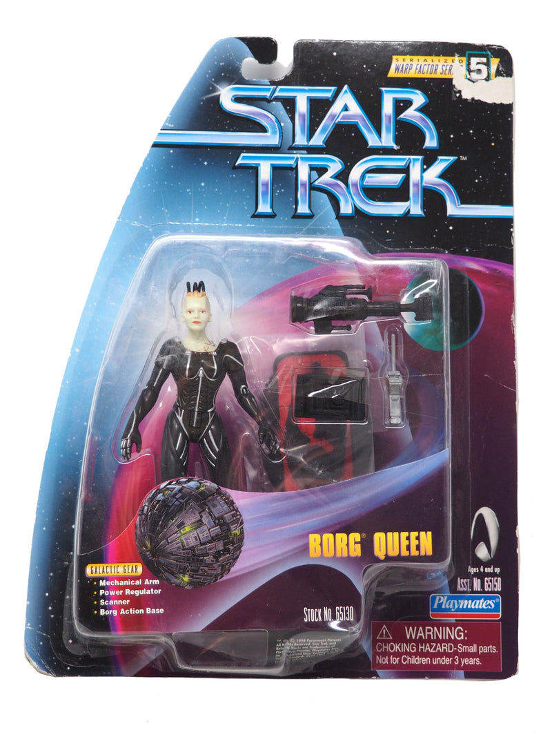 Star Trek Borg Queen Alien Action Figure Warp Factor 5 Series Playmates
