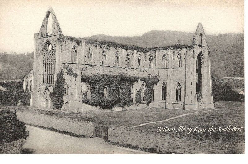 Tintern Abbey from the South West H.B. & S. Ltd. Vintage Postcard Unposted