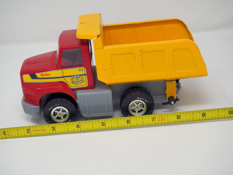 Toy 1989 Nylint Mini Sand and Gravel Red and Yellow Dump Truck