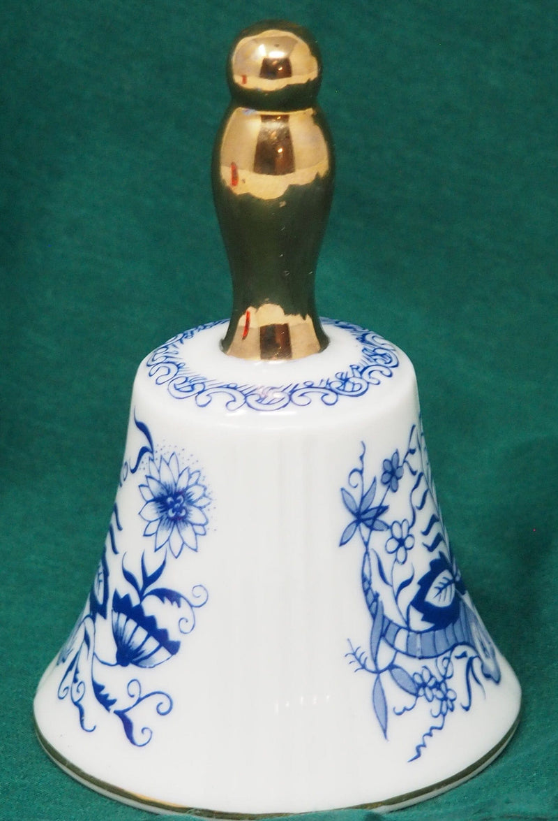 Vintage Enesco Bell with Gold Trim made in Japan